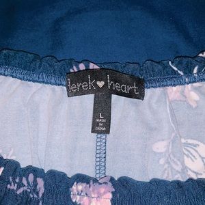 Derek Heart Off The Shoulder Floral Dress